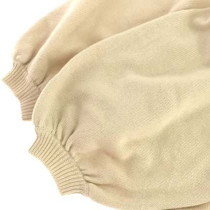 Christian Dior Short Sleeve Cashmere Knit Sweater 7c24594am550 Beige 36