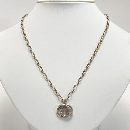 Gucci Interlocking G Necklace 295710 Silver Ag925