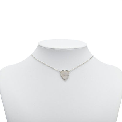 Gucci Heart Pendant Necklace Sv925 Silver Ladies Gucci