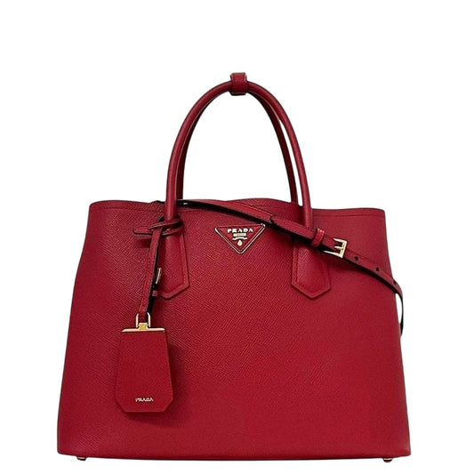 Prada 2 way Bag Red Fuoco Cuir Bn2775