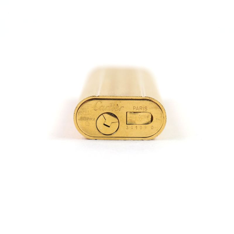 Cartier Wave Pattern Oval Form Roller Type Smoking Toy Gas