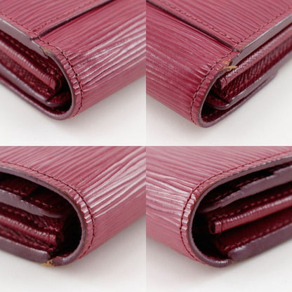 Louis Vuitton Portefeuille Sarah M60580 Epi Leather Fuchsia Pink Ra4138 Ladies