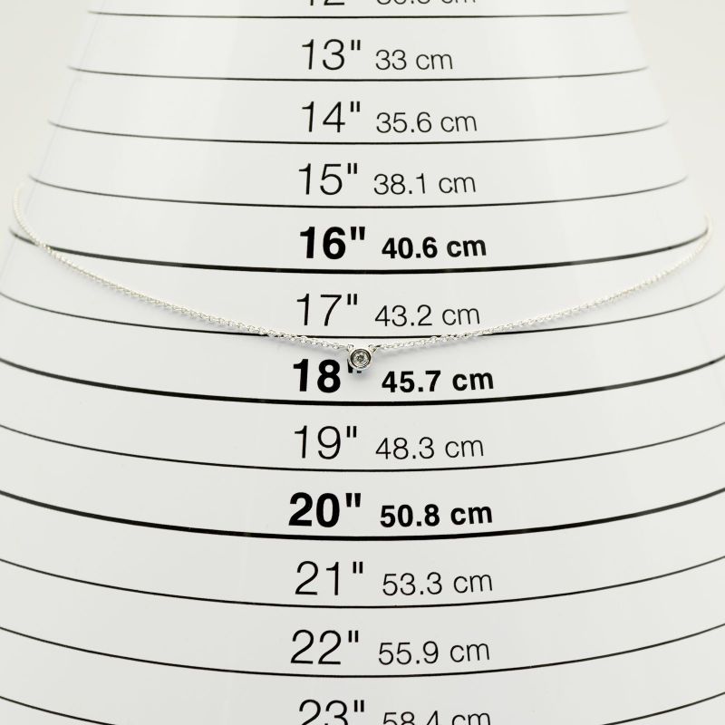 0.05ct Tiffany & Co By-the-yard Diamond Necklace 24-3936