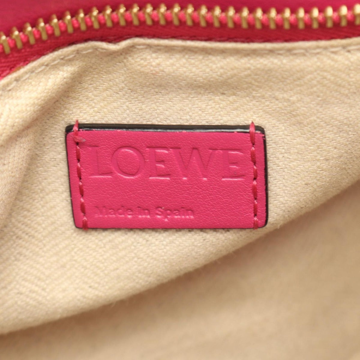 Loewe Handbag Puzzle Bag Pink Purple Leather — view 4
