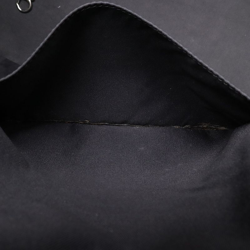 Chanel Paris Biarritz Tote MM Tote Handbag Coated Canvas Black Silver Hardware