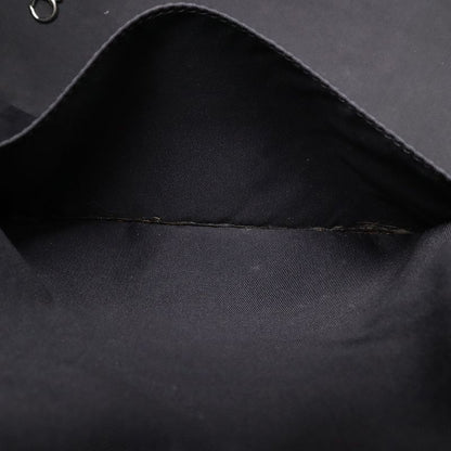 Chanel Paris Biarritz Tote MM Tote Handbag Coated Canvas Black Silver Hardware