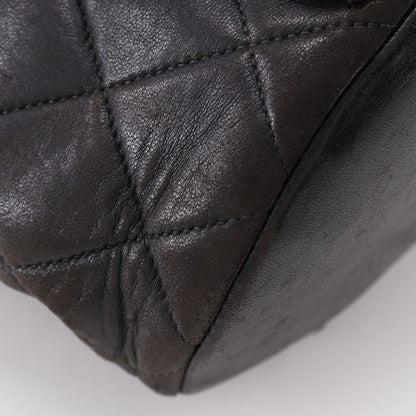 Chanel Matelasse Chain Backpack Coco Mark A10177 Lambskin Black Women's