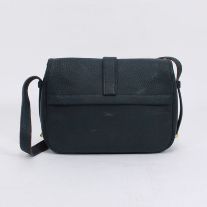 Hermes Noumea Buffalo Navy Shoulder Bag Gold