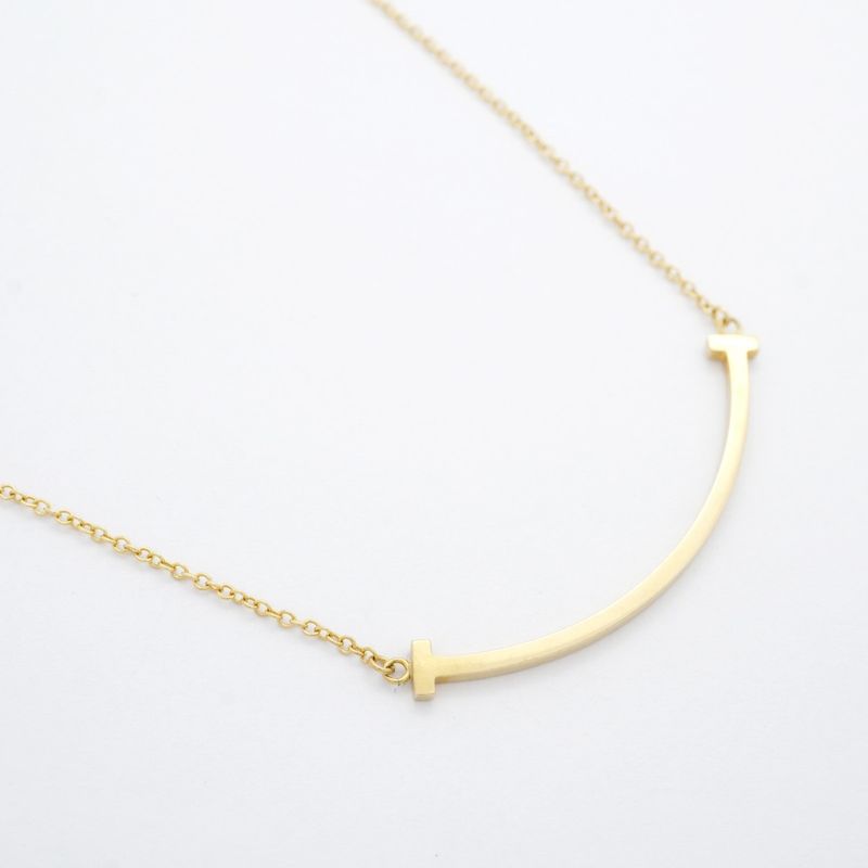 Tiffany & Co Necklace T-smile Small 18K Yellow Gold Yellow Gold Ladies