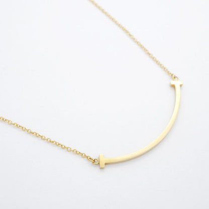 Tiffany & Co Necklace T-smile Small 18K Yellow Gold Yellow Gold Ladies