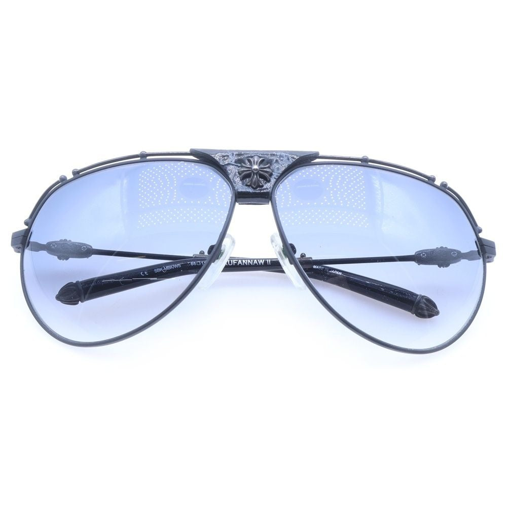 Chrome Hearts Kufannaw 2 Double Bridge Sunglasses Black Silver