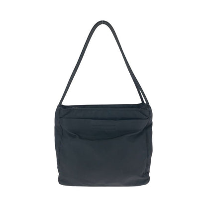 Prada Tessuto Triangle Logo Plate Black Silver Hardware Nylon Tote Handbag