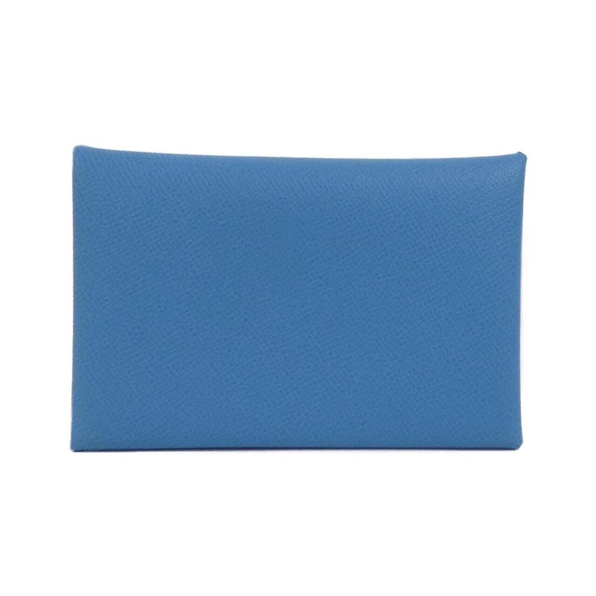 Hermes Calvi Card Case Blue Du Nord