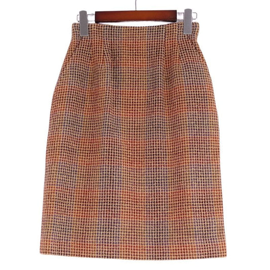 Vintage Christian DIOR Skirt Tight Skirt Knee Length Tweed Staggered Bottoms