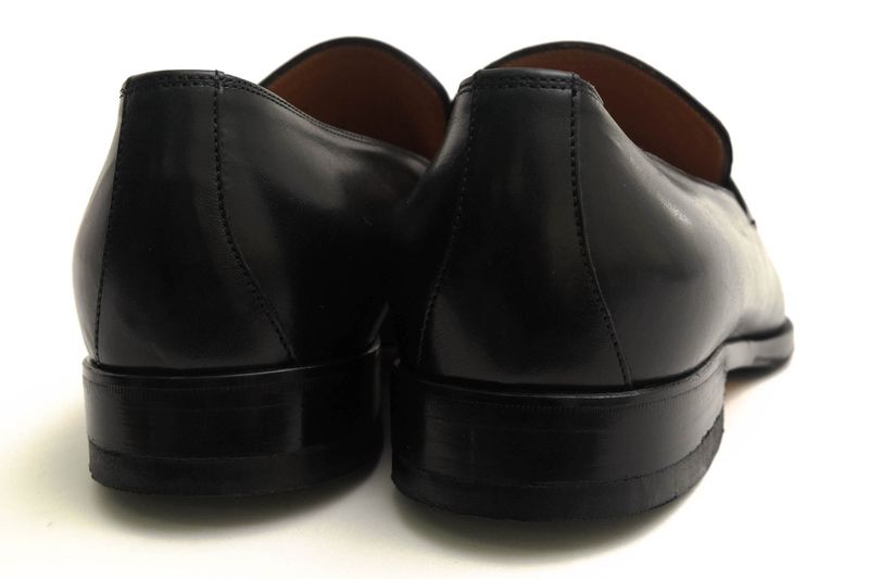 Gucci Bit Loafers Shoes Men Leather Genuine Black 204396 Horsebit Leather Sole