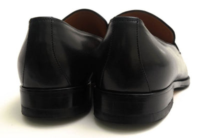 Gucci Bit Loafers Shoes Men Leather Genuine Black 204396 Horsebit Leather Sole