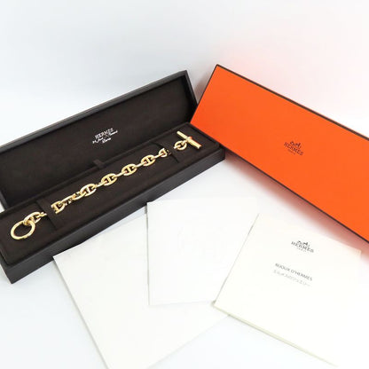 Hermes Bracelet Chaine D'ancre MM 15 Frames 750yg Yellow Gold 15 Links