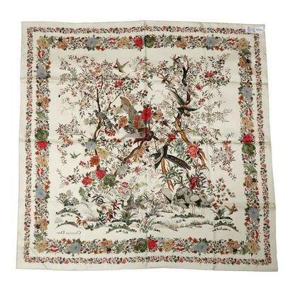 Dior Square Scarf Floral Pattern Beige 25jah090zkdo Women's Accessories