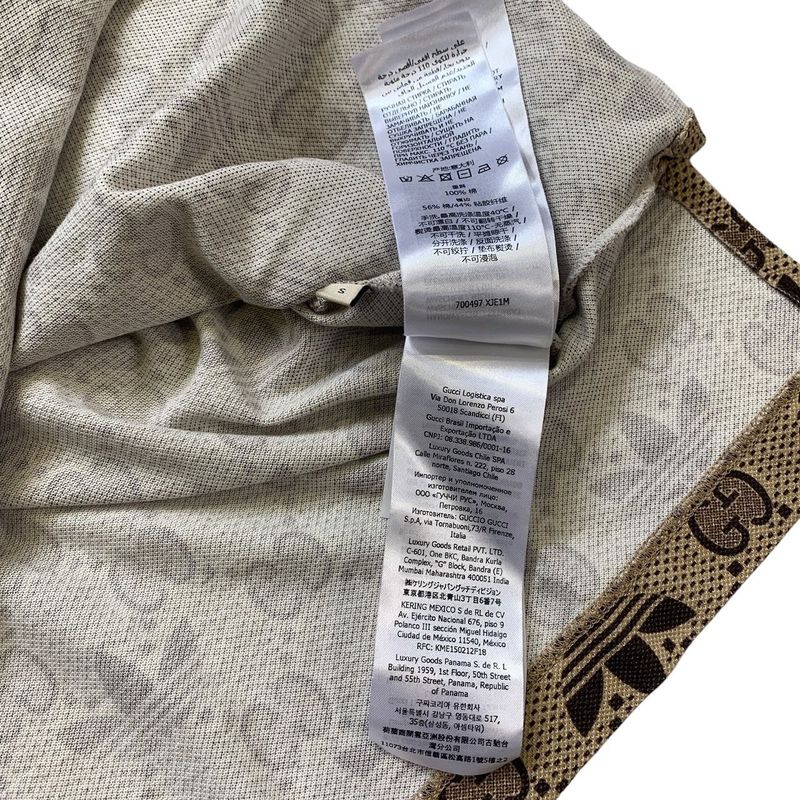 2999 Gucci×adidas GG Cotton Polo Shirt Size S Men Brown Trefoil 700497 Preowned