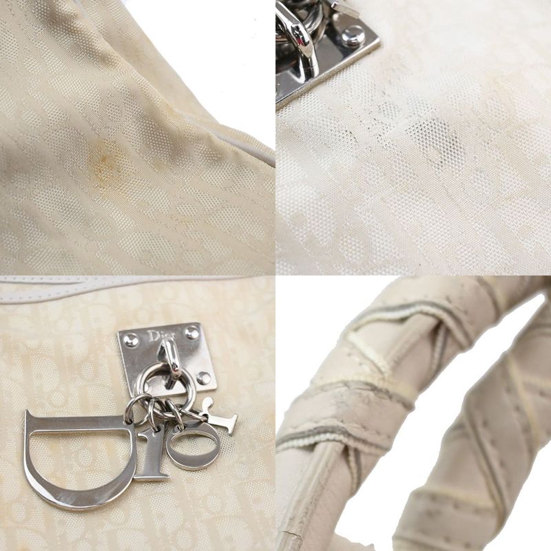 Christian DIOR Shoulder Bag Trotter Off White 73fa468