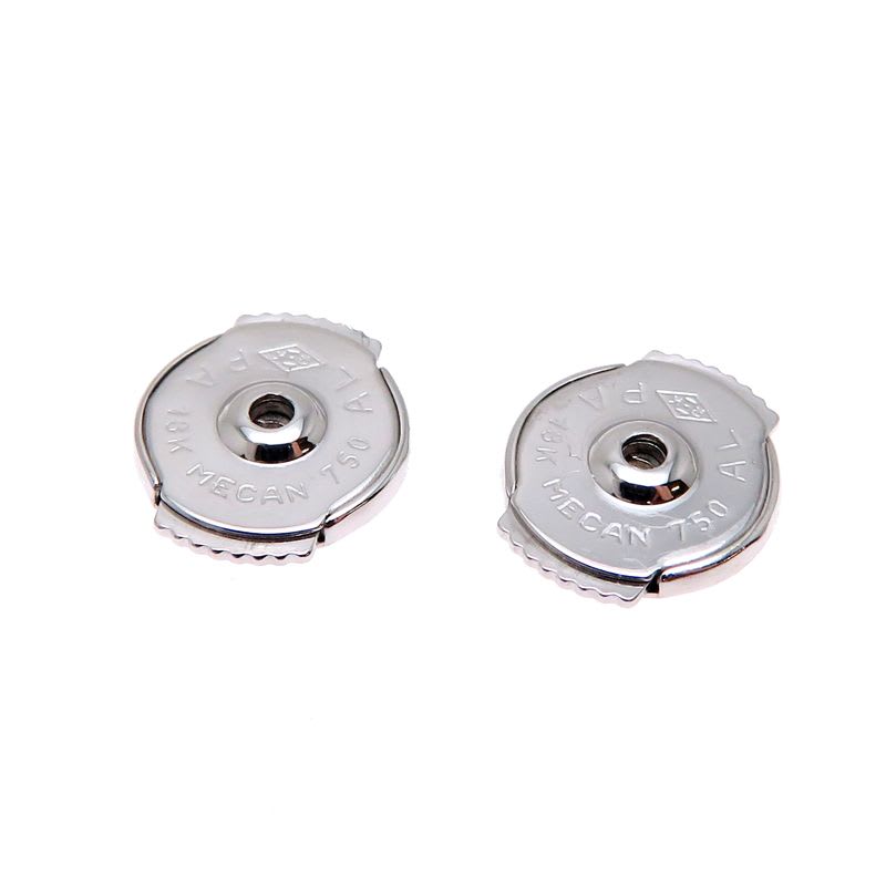 Cartier Diamond Hoop White Gold Earrings