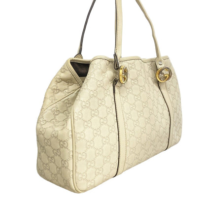 Gucci Tote Guccissima GG Twins Leather Beige Gold Silver — view 2