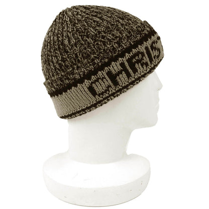 Dior Christian Wool Cashmere Logo Knit Cap Beige Black — view 4