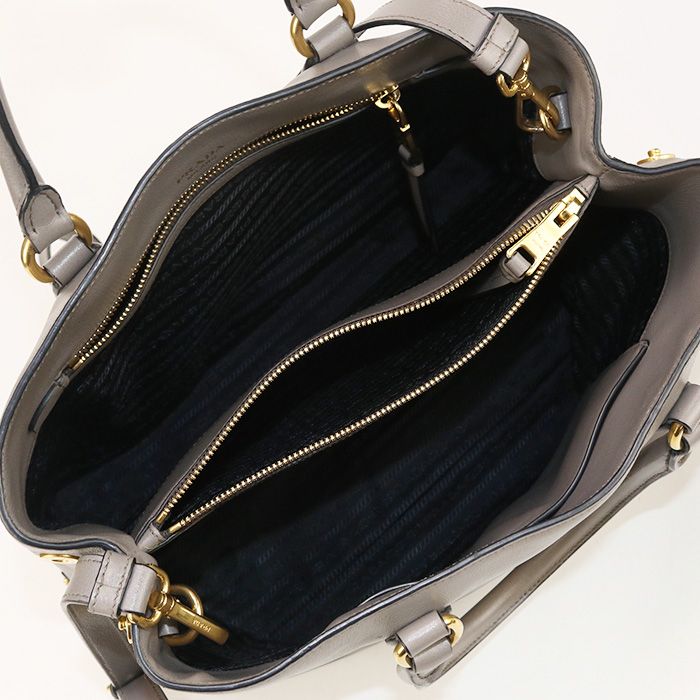 Prada 2WAY 1ba579 2EBJ F0572 Tote Bag Grained Calf Womens