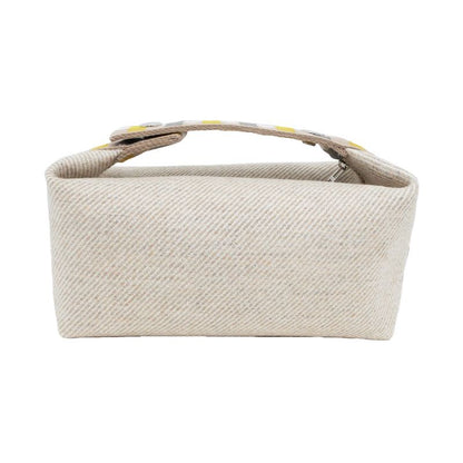 Hermes Brid A Black PM Au-carre Handbag Pouch Seigle Women's Men's