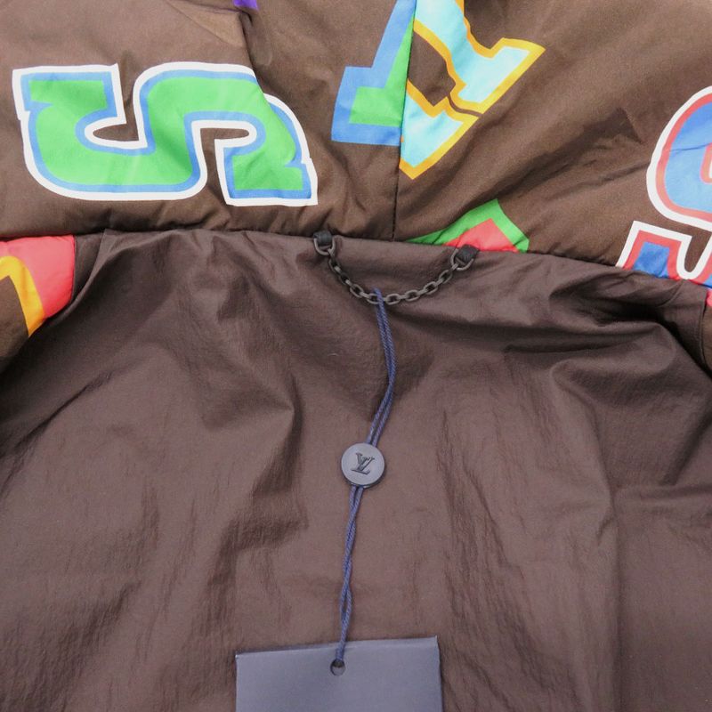 Louis Vuitton X NBA 21AW Letter Nylon Blouson Rm212m Jacket Brown Size 48 LV