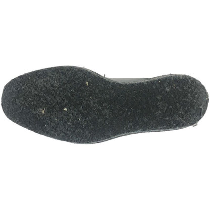 Celine Cles Peep Sole Leather Oxford Shoes Black 38