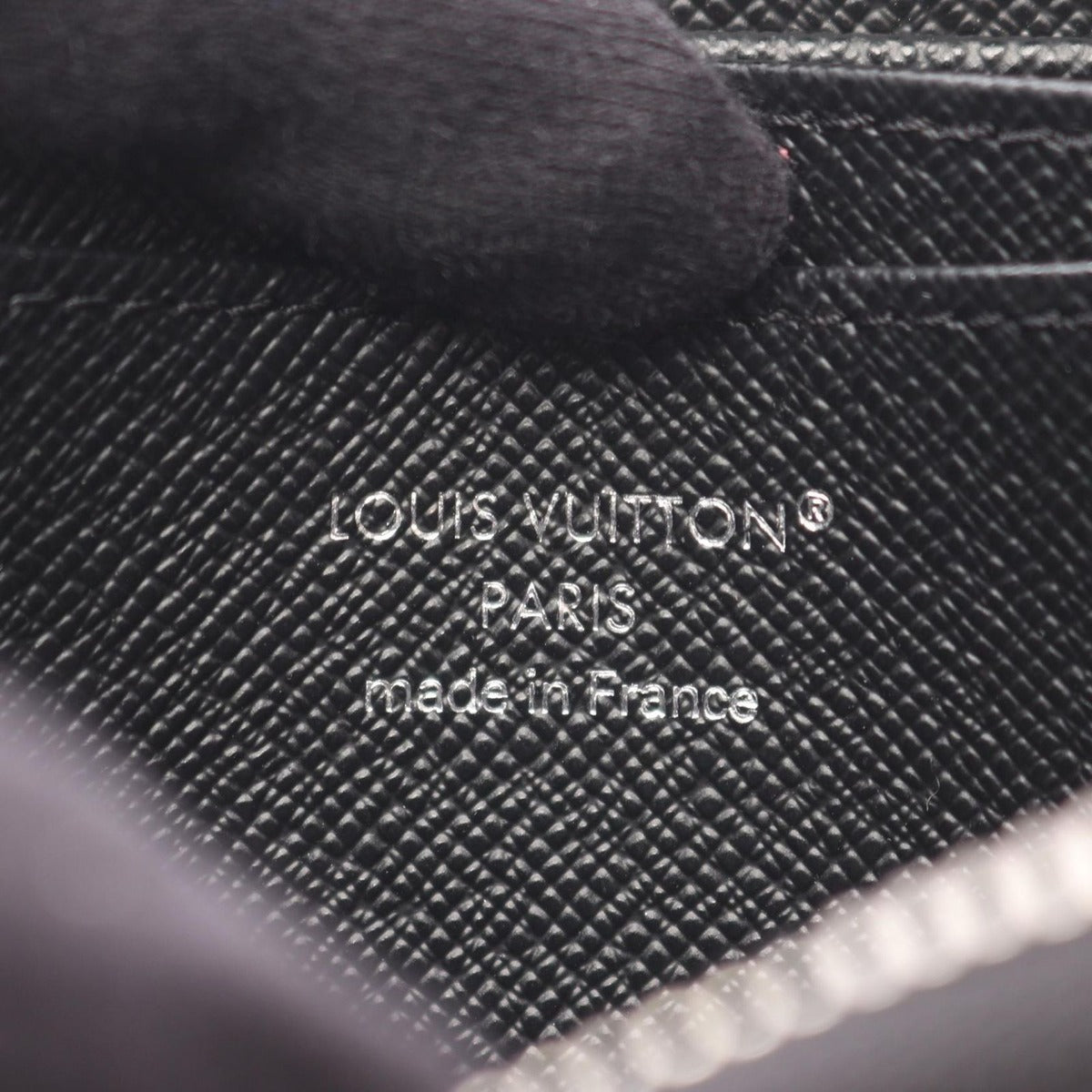 Louis Vuitton Coin Case Zippy Purse Noir Black Leather — view 4