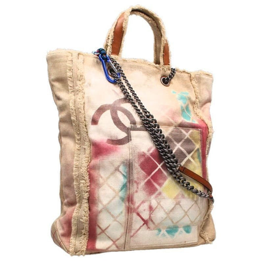 Chanel No 19 Graffiti Bricolage Chain Tote