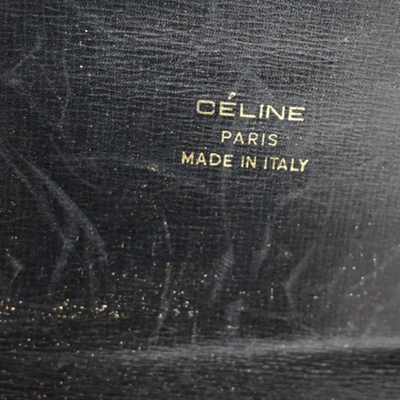Celine Carriage Shoulder Bag Leather Black 67fa291