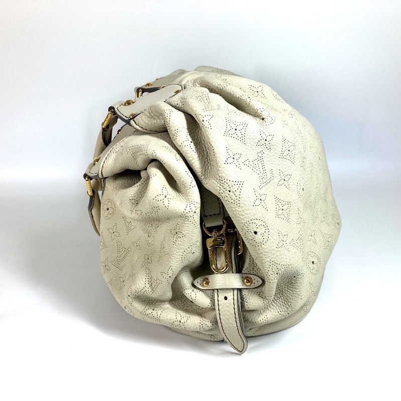 Louis Vuitton Shoulder Bag XL M95548 Monogram Mahina Leather Gris Beige