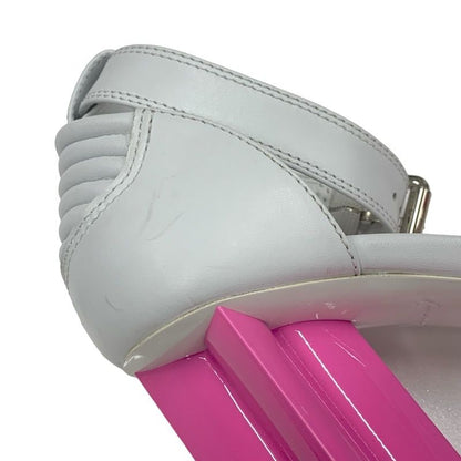 Louis Vuitton Silhouette Line Sandals Shoes Leather White Pink White Unused