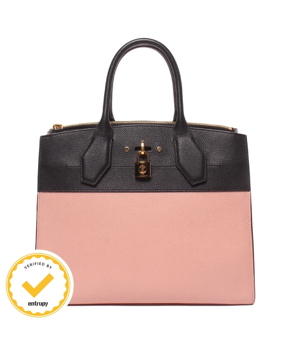 Louis Vuitton Handbag City Steamer MM Taurillon Leather