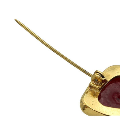 Chanel Gripoa and Faux Pearl Cross Brooch — view 7
