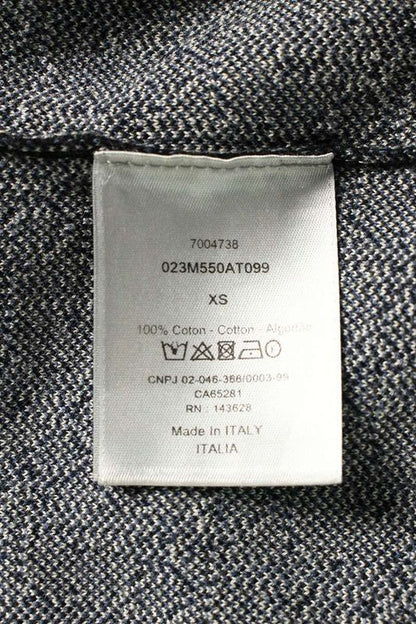 Dior 023m550at099 Obscure Pattern Allover Knit Long Sleeve Shirt Men's XS