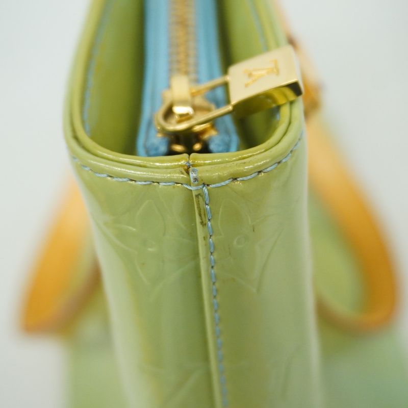 Louis Vuitton Tote Bag Vernis Houston M91005 Baby Blue Women's