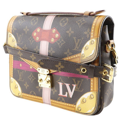 Louis Vuitton Pochette Metis Summer Trunk Monogram Canvas Brown Dr2178 Ladies