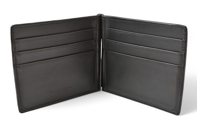 Bottega Veneta Wallet Money Clip Bottega Veneta Fold Wallet Calf Black 123180