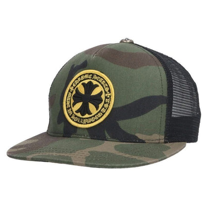 Chrome Hearts Trucker Cap CH Plus Patch Cross Ball Mesh Cap Hat