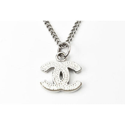 Chanel Coco Mark CC Rhinestone Silver White — view 4