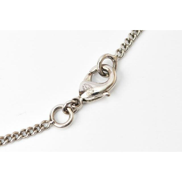 Chanel Coco Mark CC Rhinestone Silver White — view 6