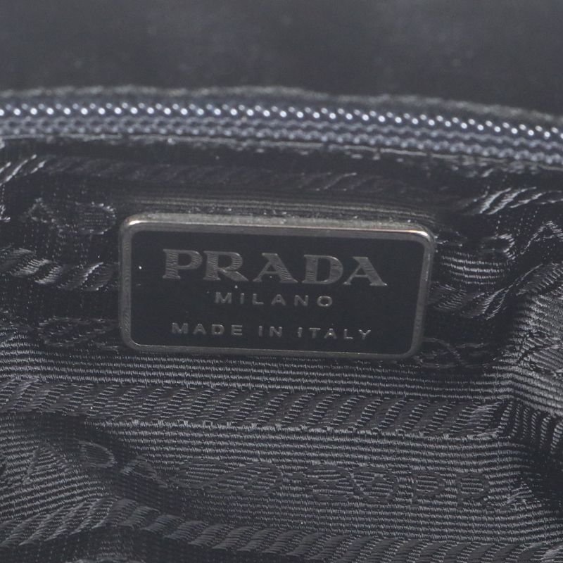 Prada Authenticity With Card Tessuto Nylon Triangle Logo Handbag Shoulder B6242
