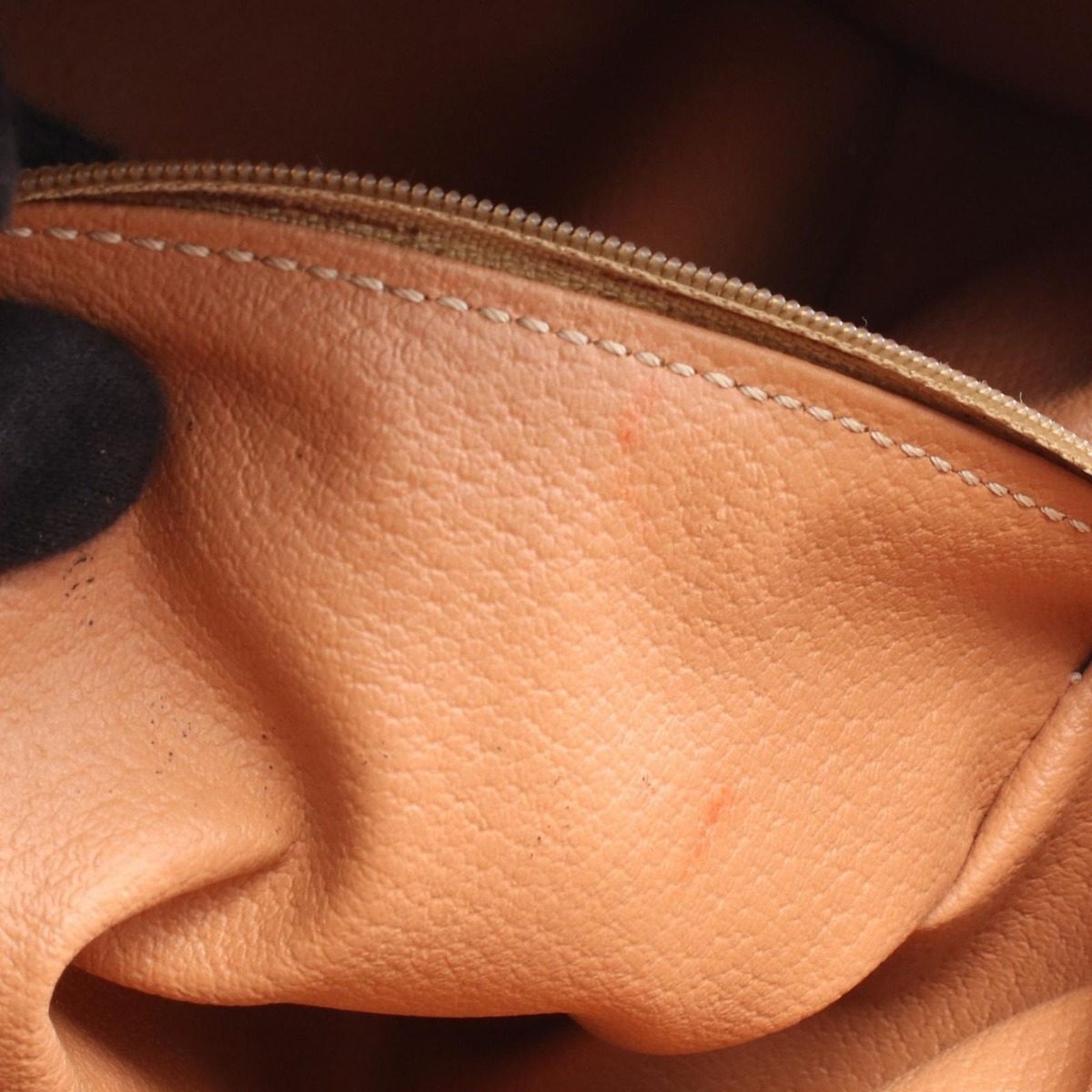 Celine Handbag Macadam Dark Brown Canvas Leather — view 5