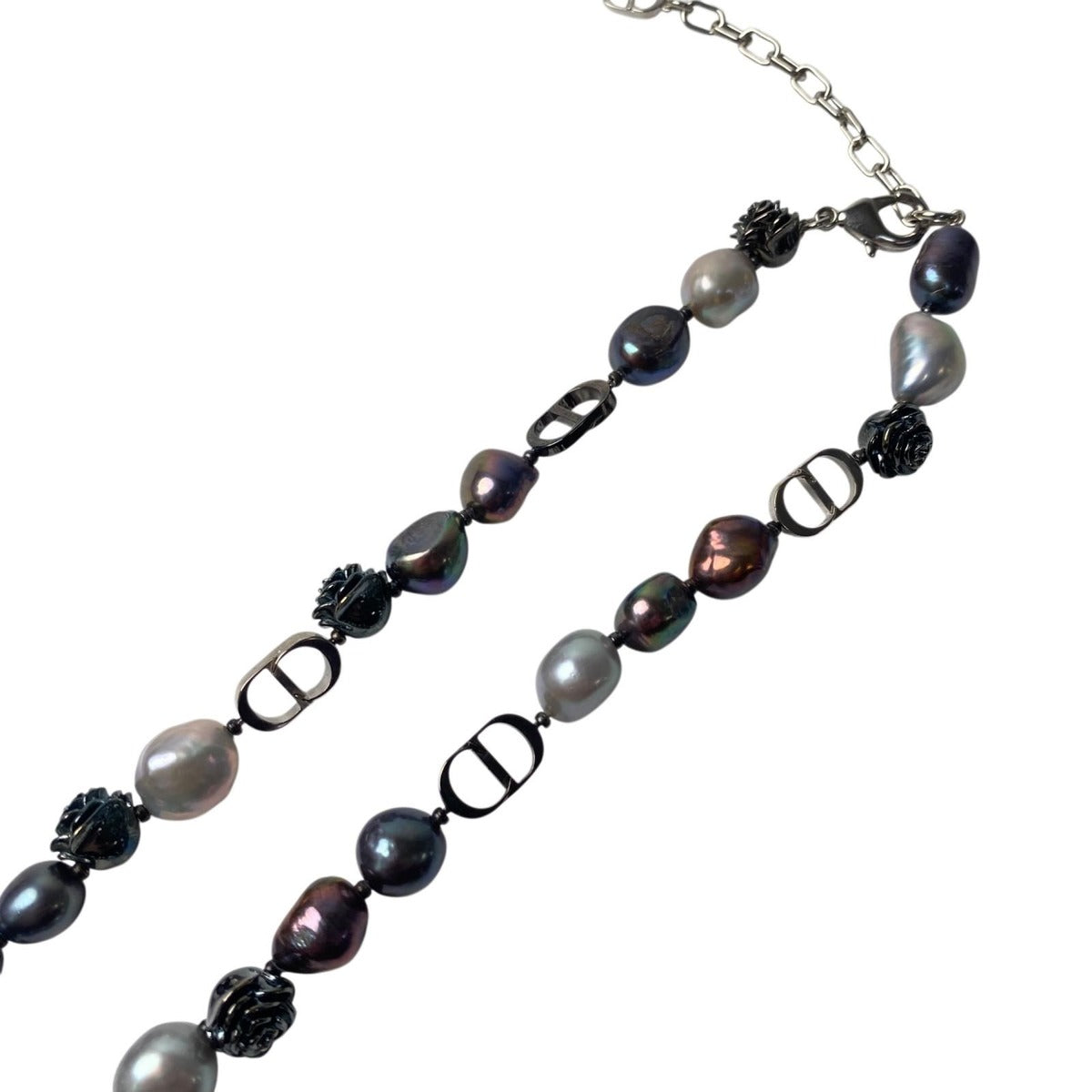 Dior Rose Pearl Freshwater Necklace Pendant Choker — view 5