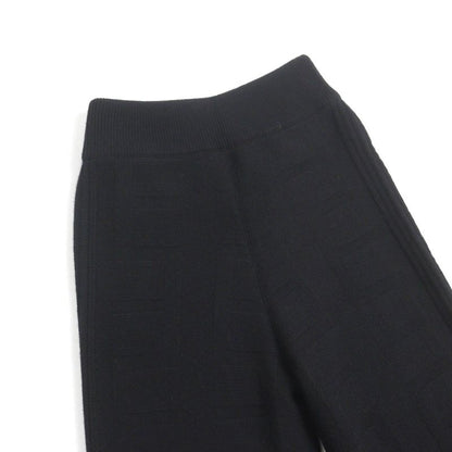Hermes 22AW 2h2407da 100% Wool H Motif Knit Pants Bottoms Black 34 Made In