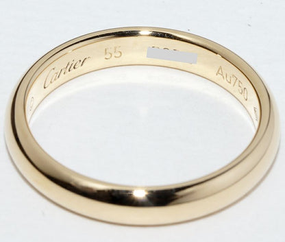 Cartier Ring 18K Yellow Gold Classic Wedding Ring 1895 Wedding Ring Width 35mm
